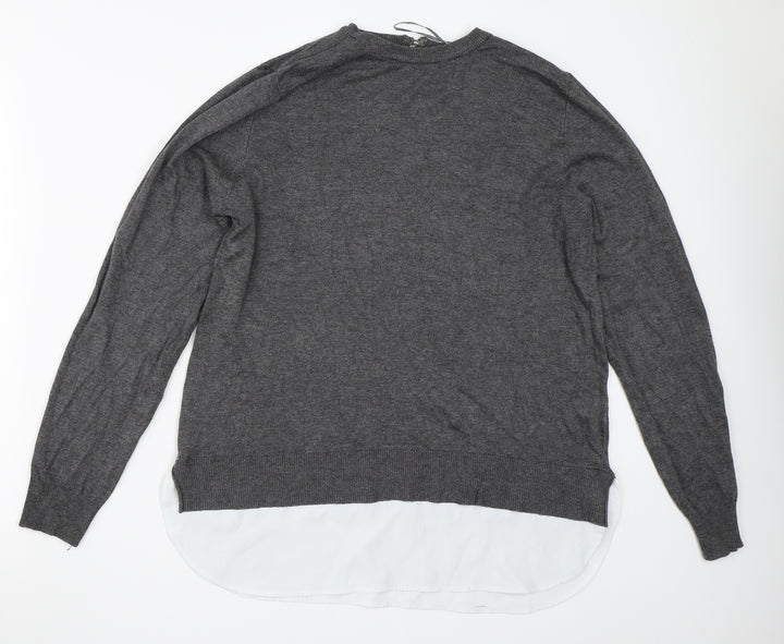 F&F Womens Grey   Pullover Jumper Size 12