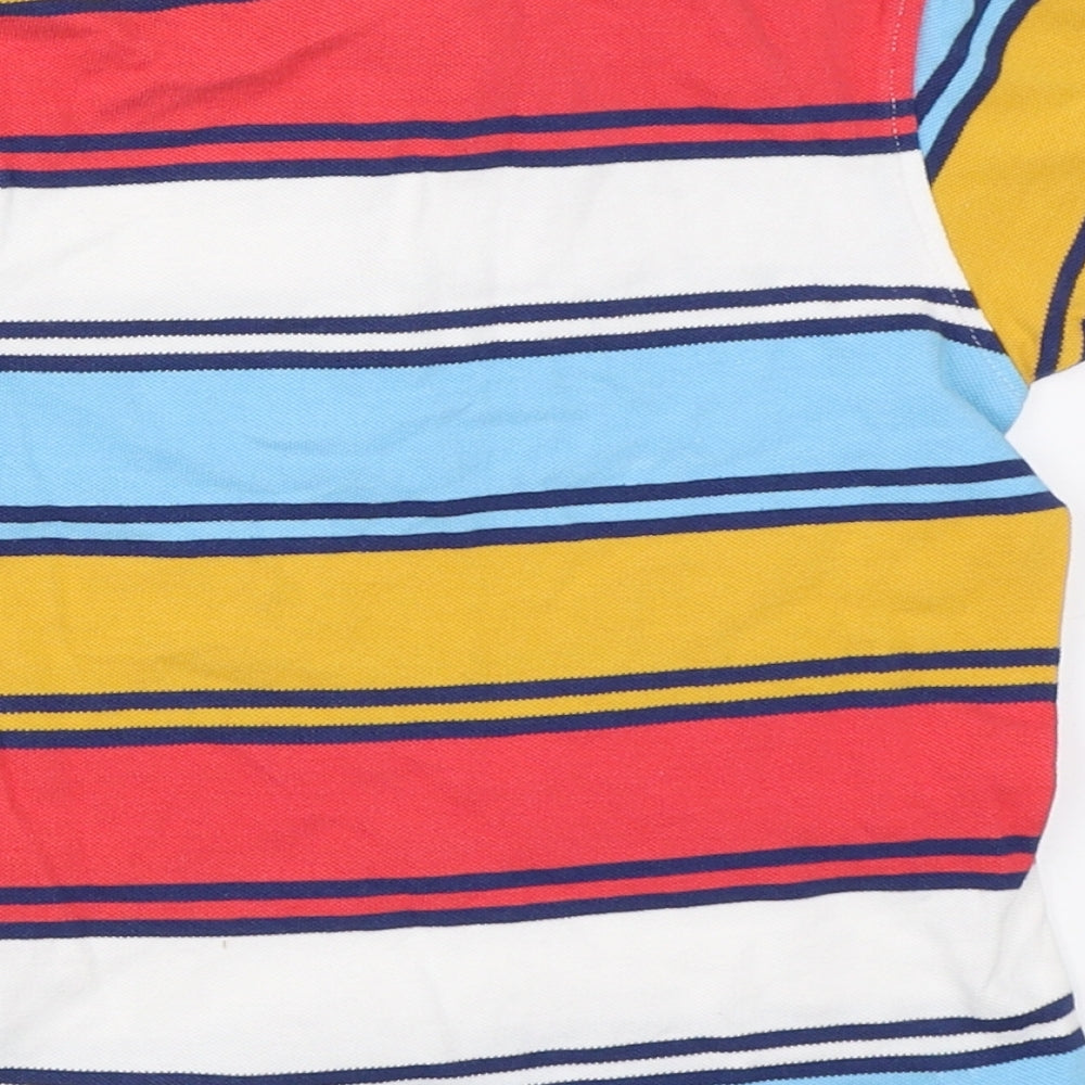 George Boys Blue Striped  Basic Polo Size 4-5 Years