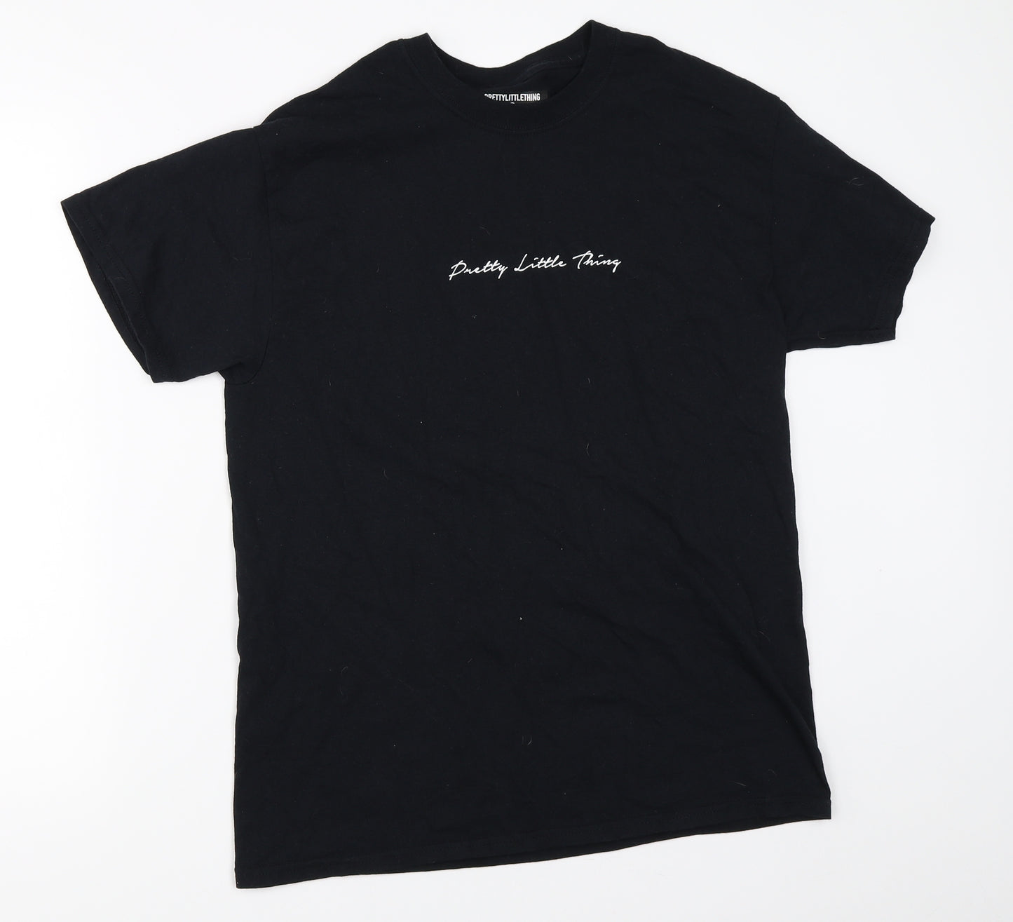 PRETTYLITTLETHING Womens Black   Basic T-Shirt Size S