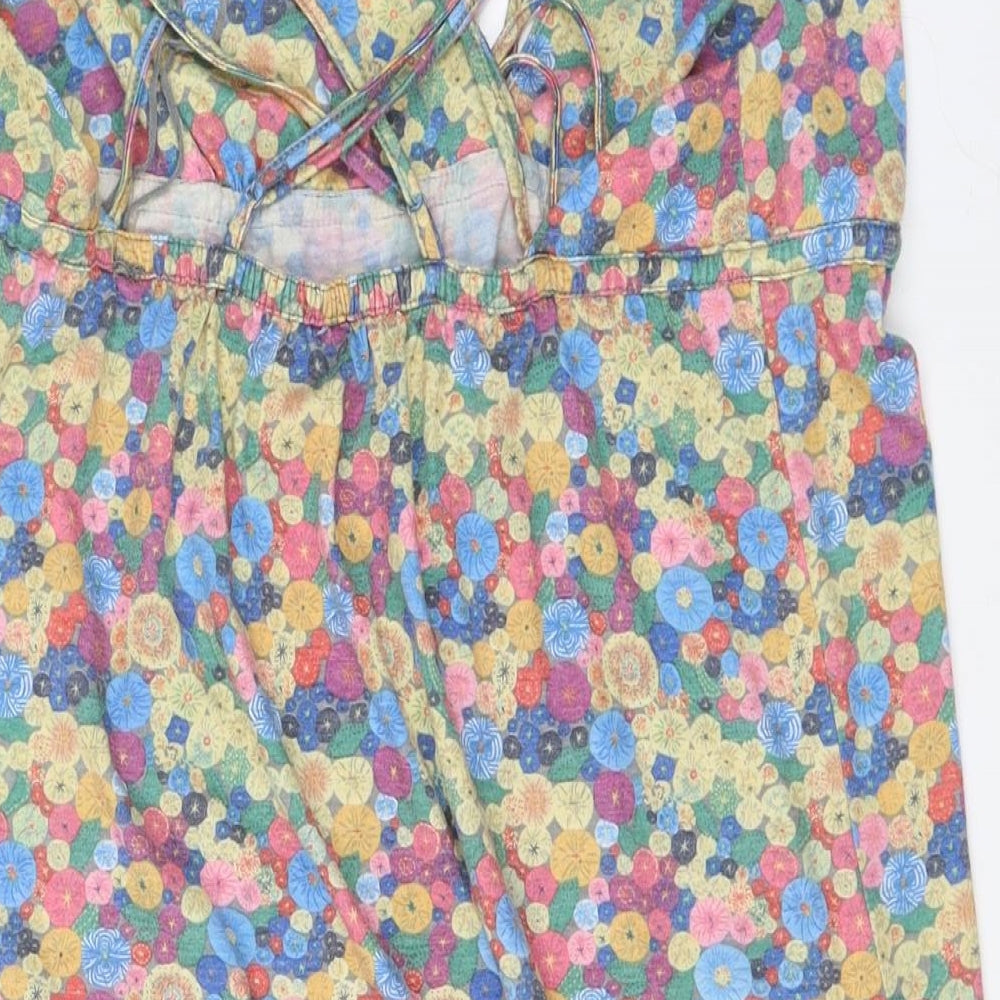 Quicksilver Womens Yellow Floral  Mini  Size M