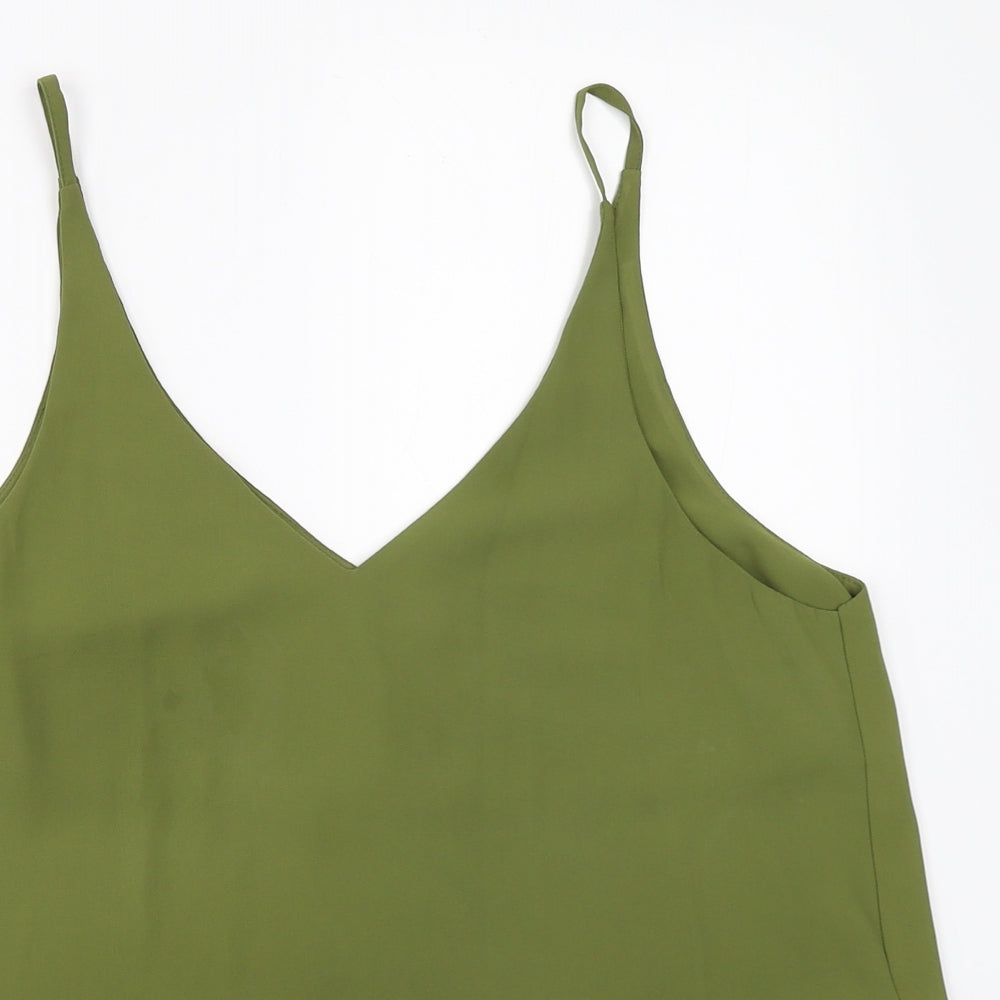 Topshop Womens Green   Camisole Blouse Size 12