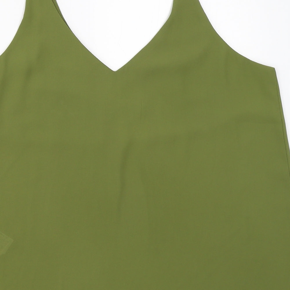 Topshop Womens Green   Camisole Blouse Size 12