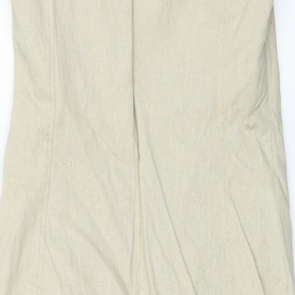 Marks and Spencer  Womens Beige   A-Line  Size 12