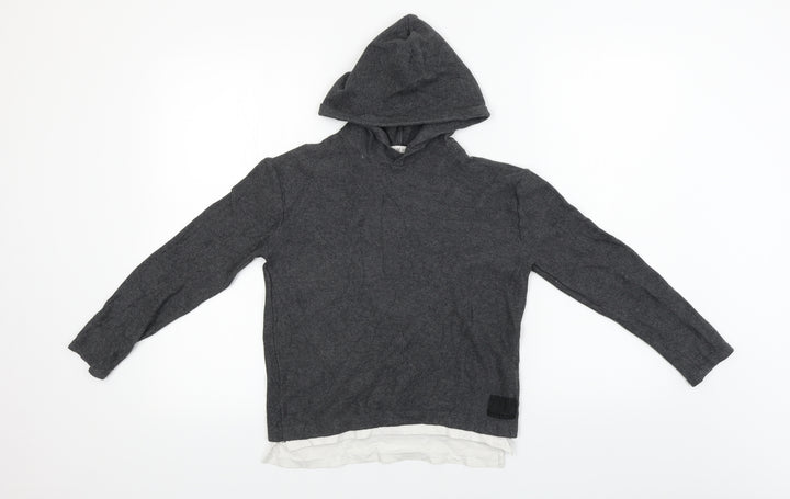 H&M  Boys Grey   Pullover Hoodie Size 8-9 Years