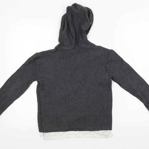 H&M  Boys Grey   Pullover Hoodie Size 8-9 Years