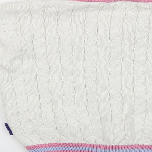lords Boys White   Pullover Jumper Size 5-6 Years