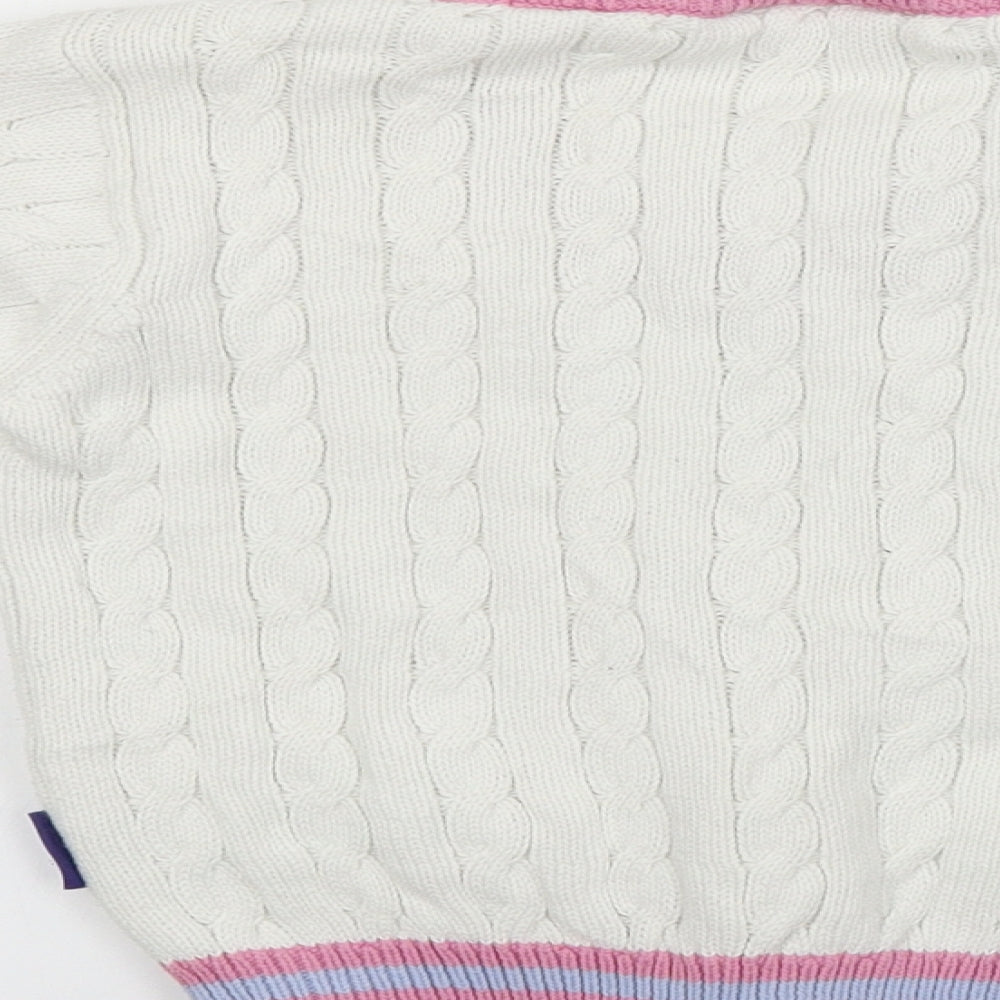 lords Boys White   Pullover Jumper Size 5-6 Years