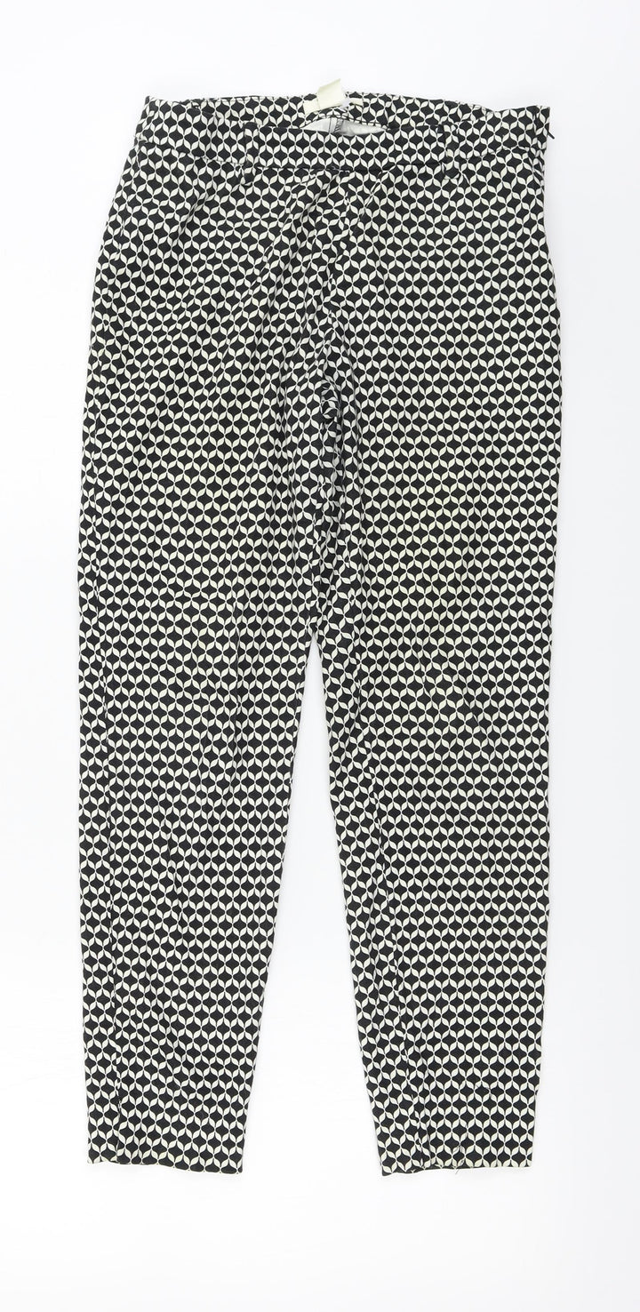H&M  Womens White   Trousers  Size 4 L25 in
