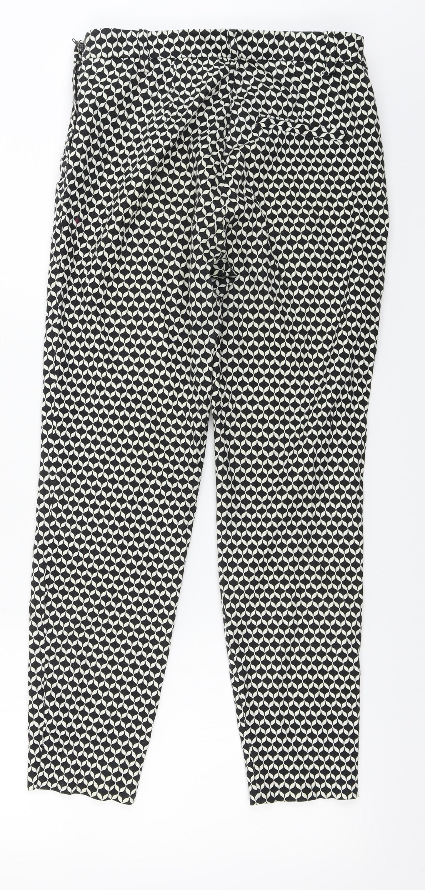 H&M  Womens White   Trousers  Size 4 L25 in