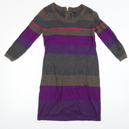 Gap  Womens Purple Striped  A-Line  Size S