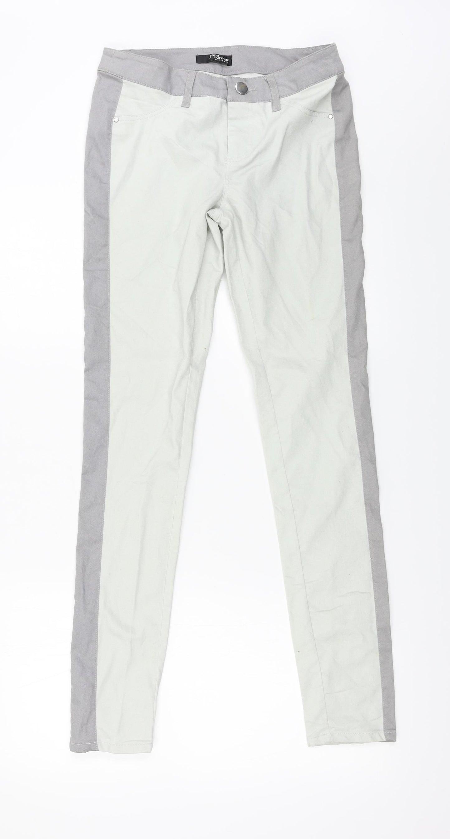 Jane Norman  Womens Grey   Trousers  Size 8 L28 in