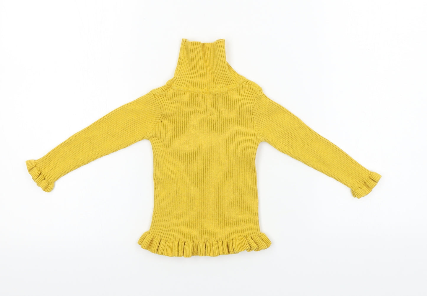 Matalan  Girls Yellow   Pullover Jumper Size 12-18 Months