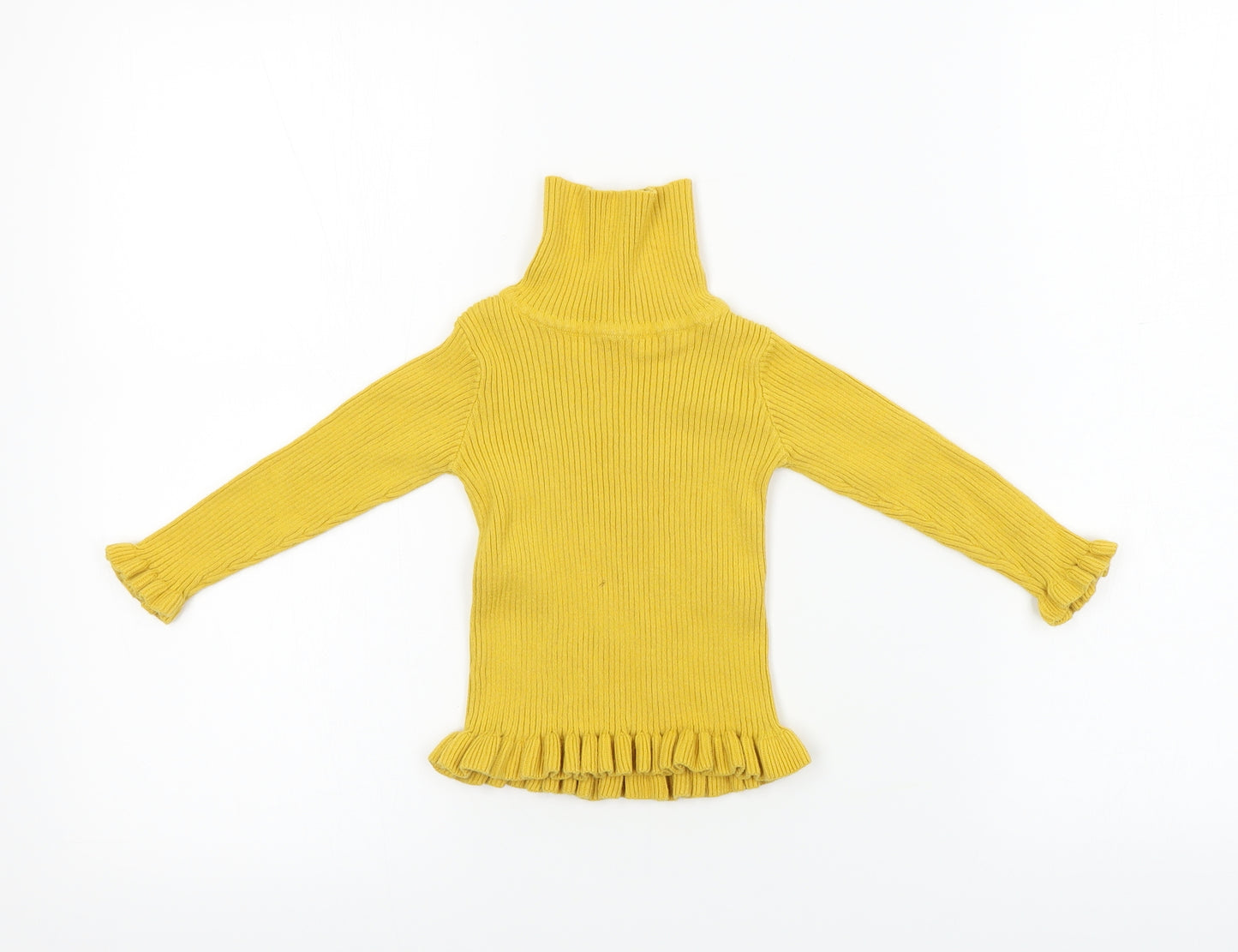 Matalan  Girls Yellow   Pullover Jumper Size 12-18 Months