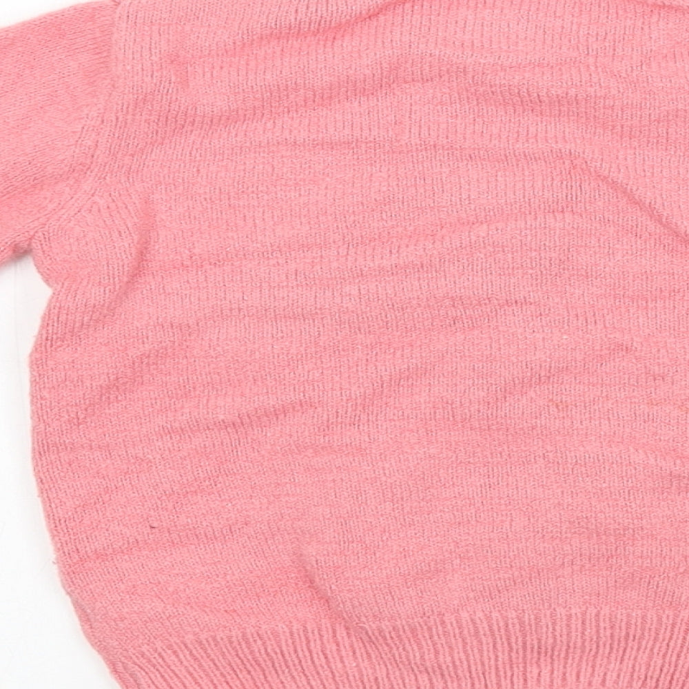 F&F  Girls Pink   Pullover Jumper Size 5-6 Years