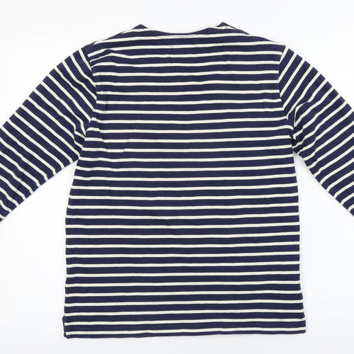 Fred Perry  Mens Blue Striped   T-Shirt Size S