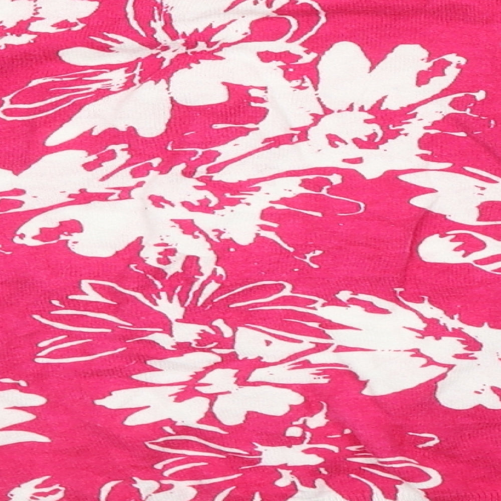 Papaya  Womens Pink Floral  Cardigan Jumper Size 14