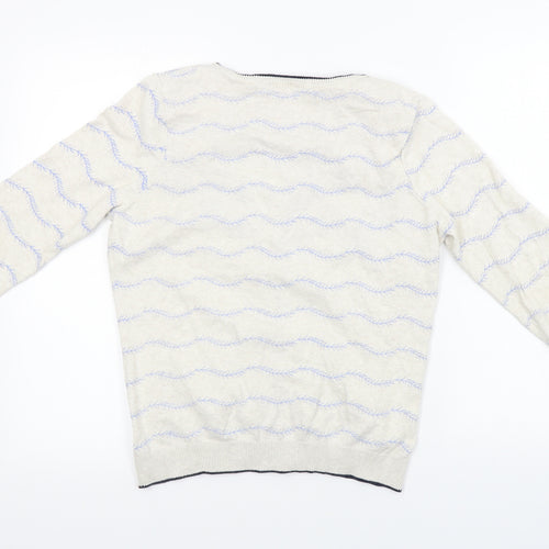 Marks and Spencer  Womens Beige Floral  Cardigan Jumper Size 12