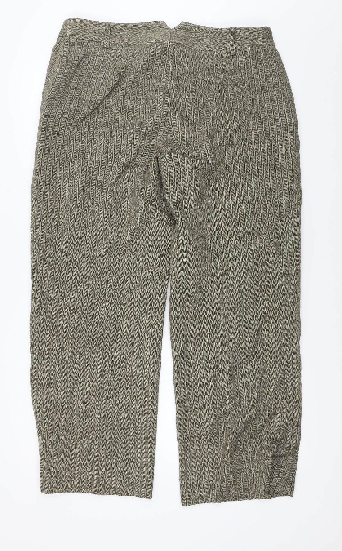 Jaeger Womens Brown   Trousers  Size 16 L25 in