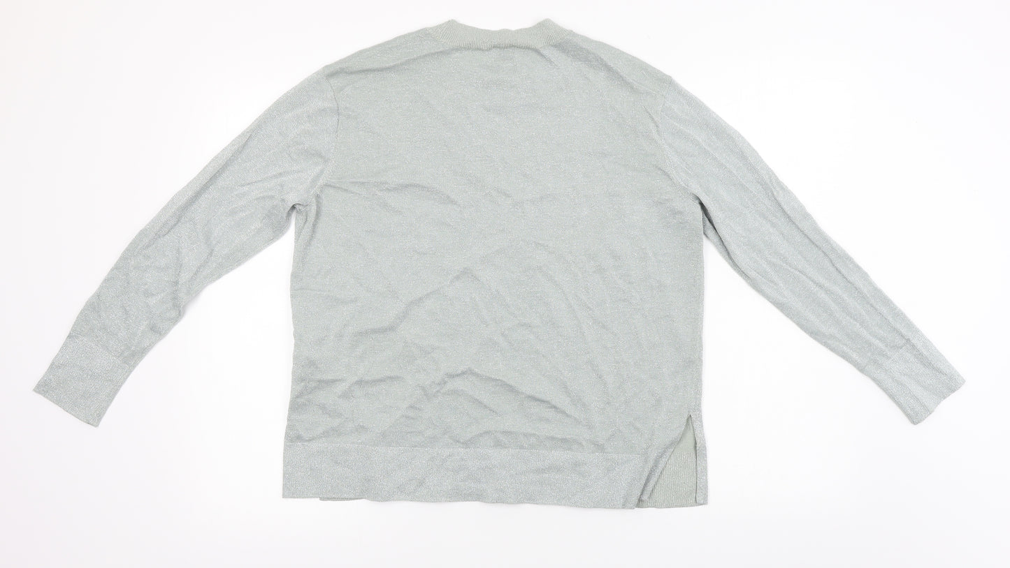 H&M  Womens Grey   Pullover Jumper Size M