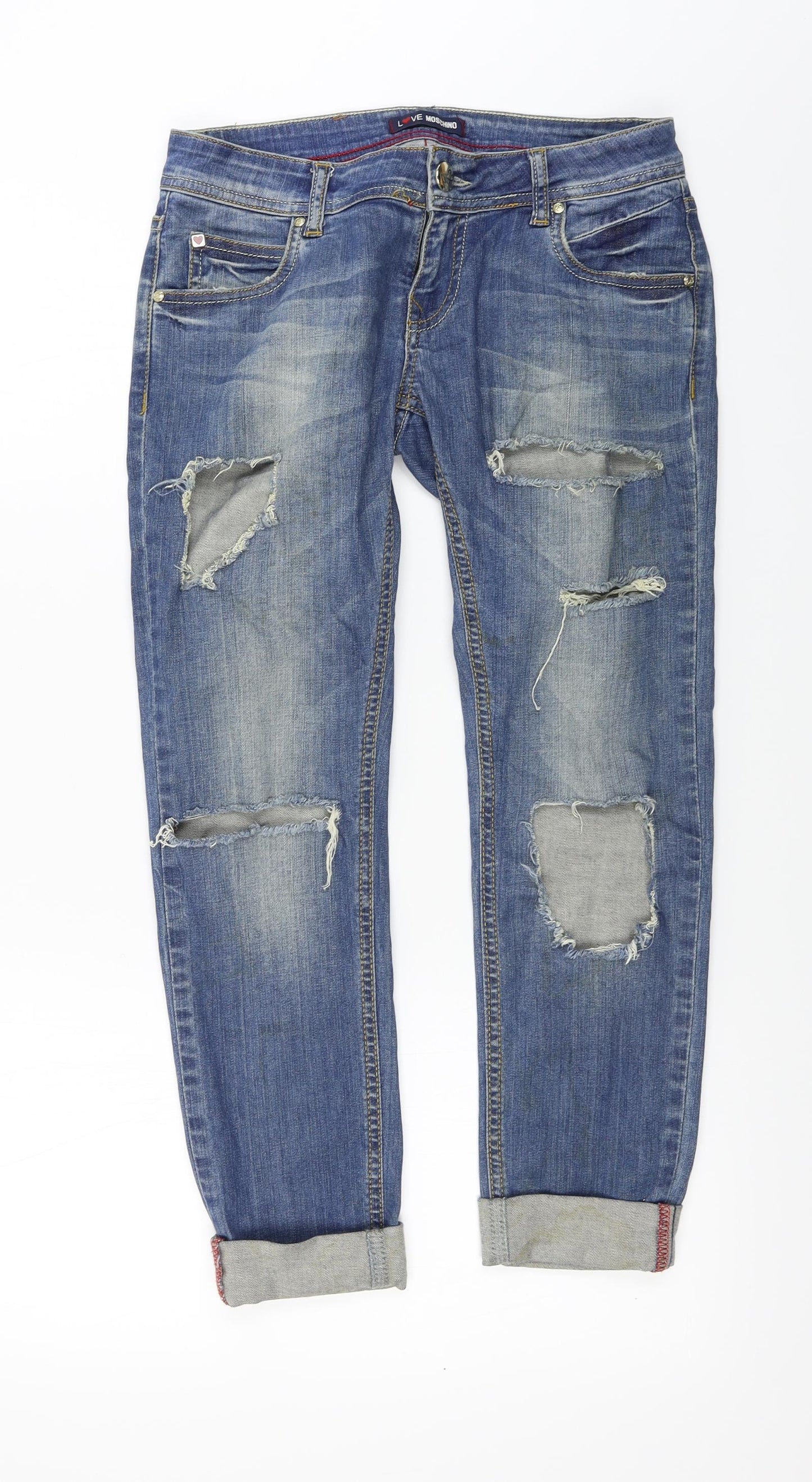 Mochino  Womens Blue   Straight Jeans Size 29 in L34 in