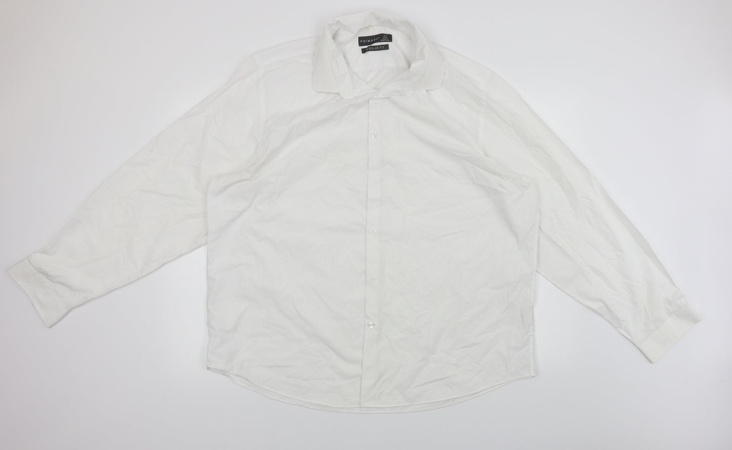Primark  Mens White    Dress Shirt Size 18.5