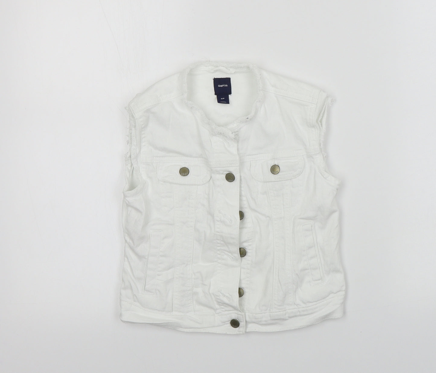 Gap  Girls White   Gilet Coat Size S