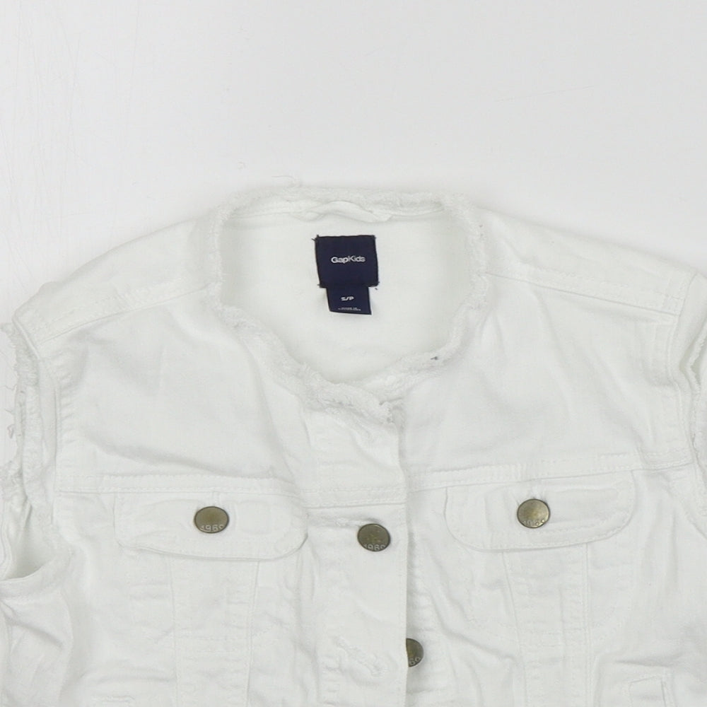 Gap  Girls White   Gilet Coat Size S