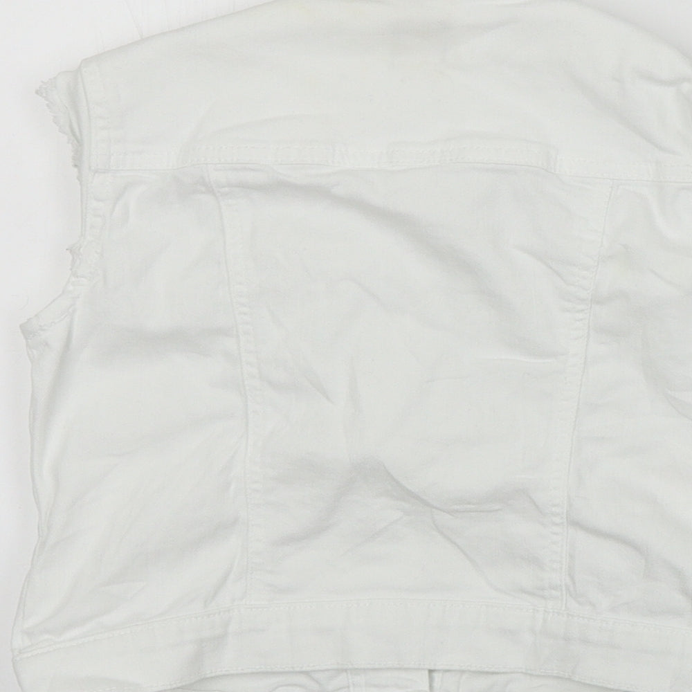 Gap  Girls White   Gilet Coat Size S