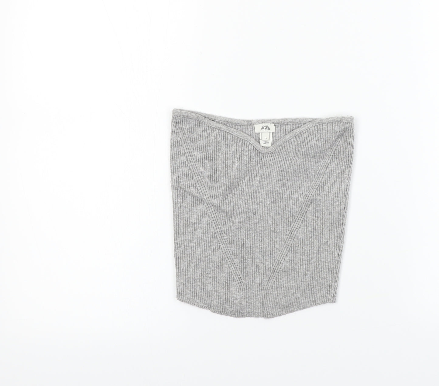 River Island  Womens Grey   Basic T-Shirt Size M