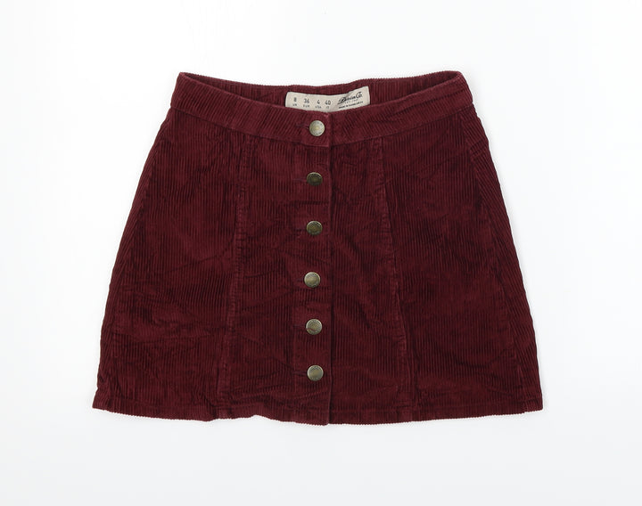 denim co Womens Purple   A-Line Skirt Size 8