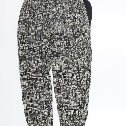 River Island Womens Beige Geometric  Jegging Trousers Size 8 L33 in