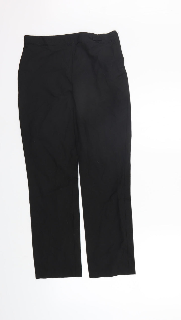 George Girls Black Ikat  Chino Trousers Size 12-13 Years
