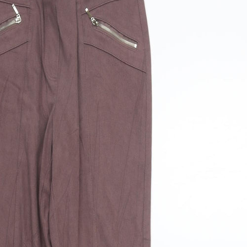 Preworn Womens Purple   Trousers  Size 12 L26 in