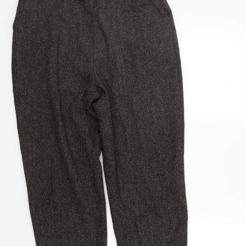 Preworn Womens Brown   Sweatpants Trousers Size 18 L24 in - Elastic Waist Band