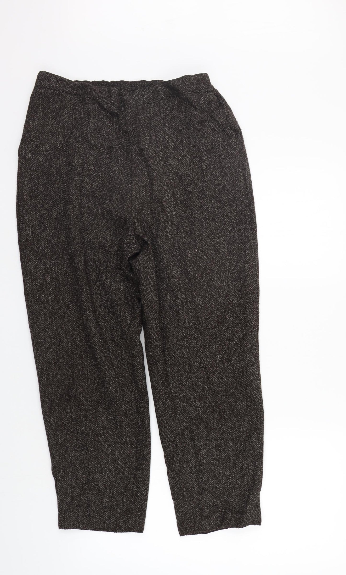 Preworn Womens Brown   Sweatpants Trousers Size 18 L24 in - Elastic Waist Band