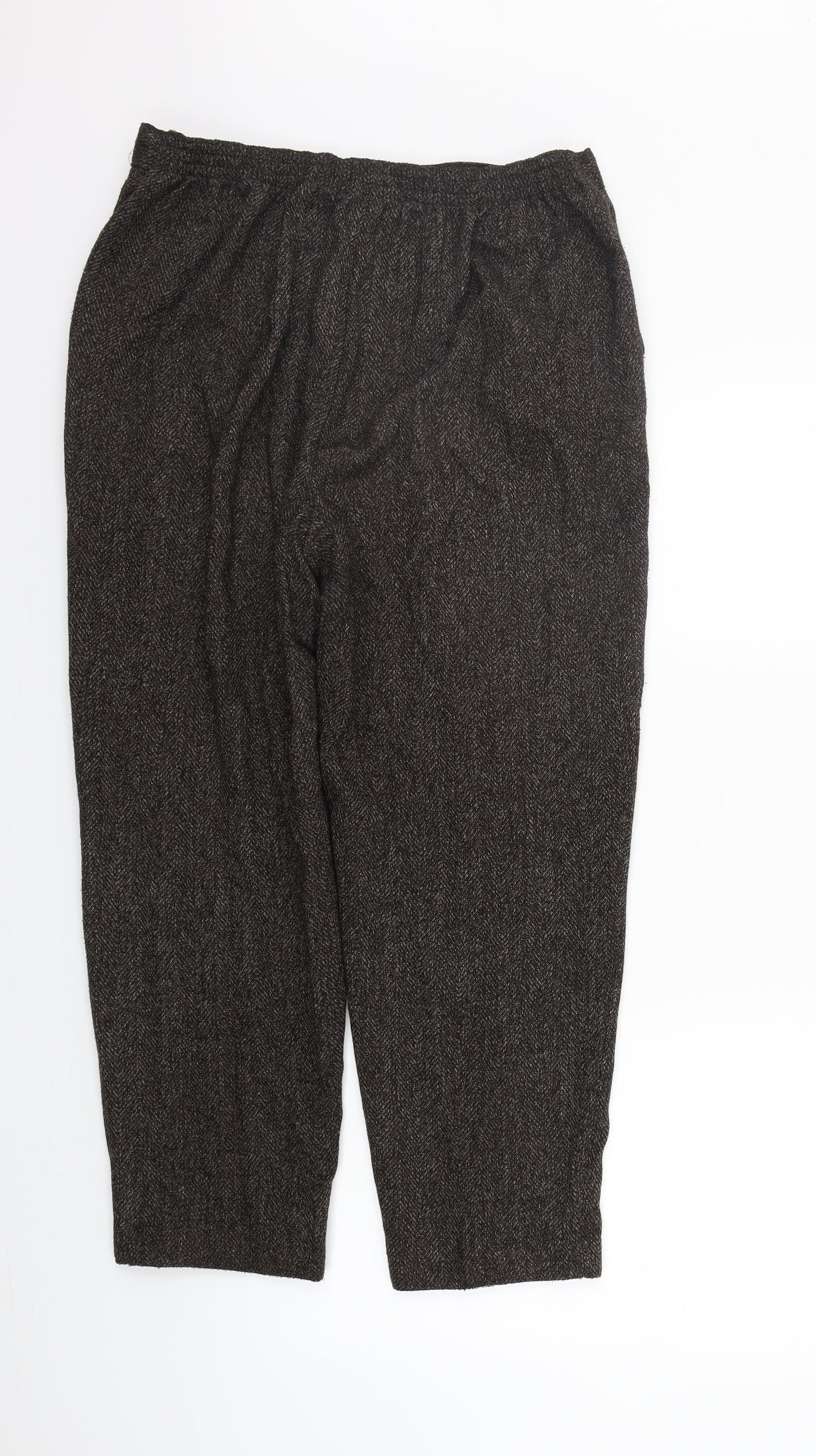 Preworn Womens Brown   Sweatpants Trousers Size 18 L24 in - Elastic Waist Band