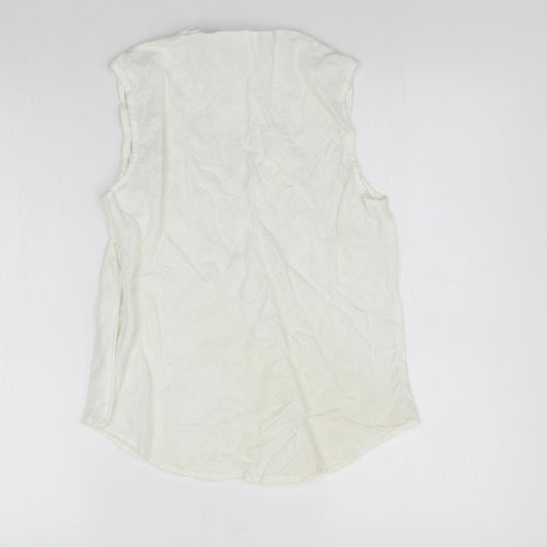 H&M Womens White    Polo Size 12  - washable mark