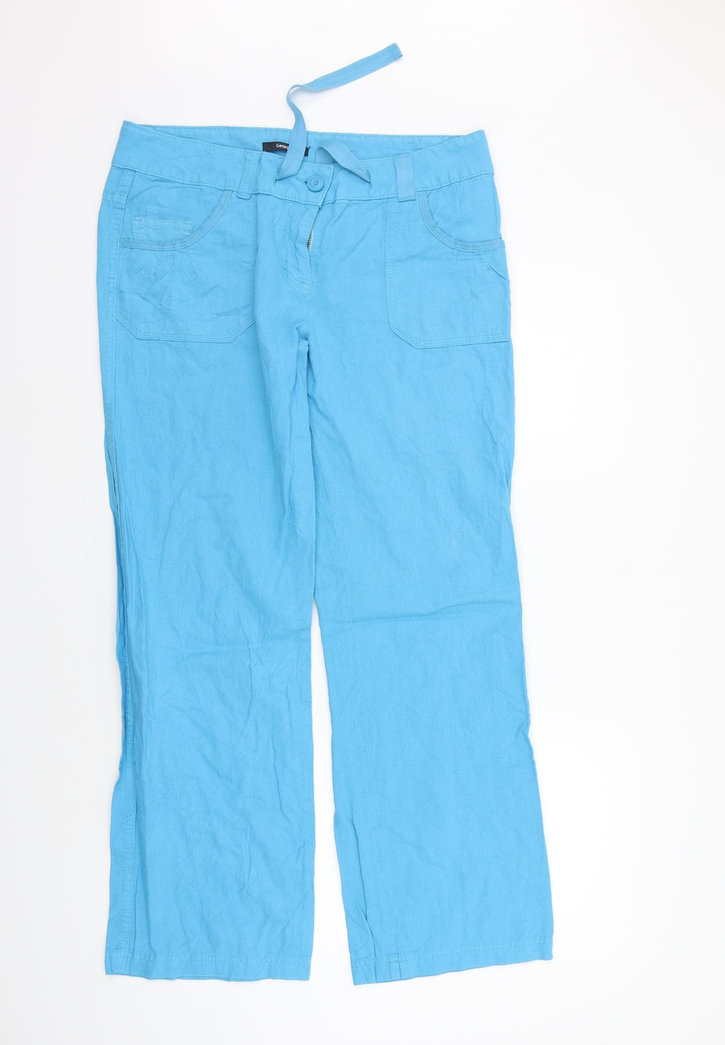George Womens Blue   Sweatpants Trousers Size 14 L30 in