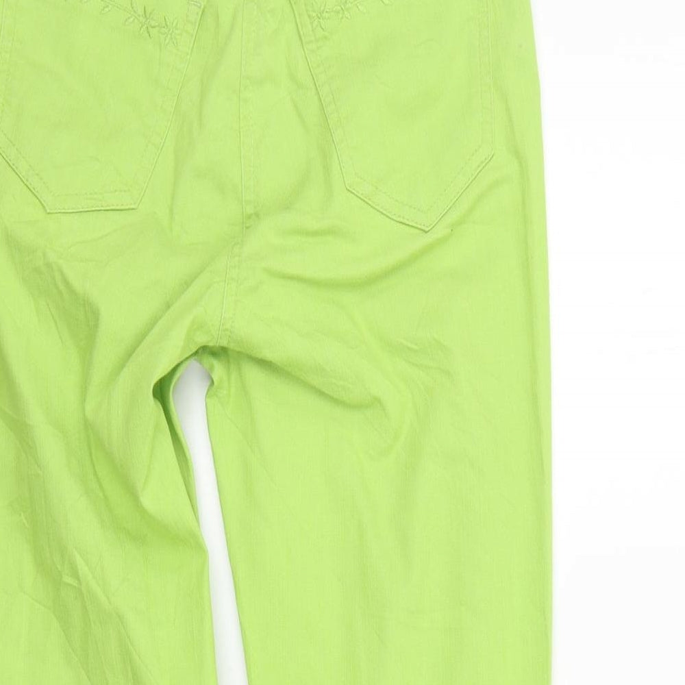 Per Una Womens Green   Sweatpants Trousers Size 8 L21 in