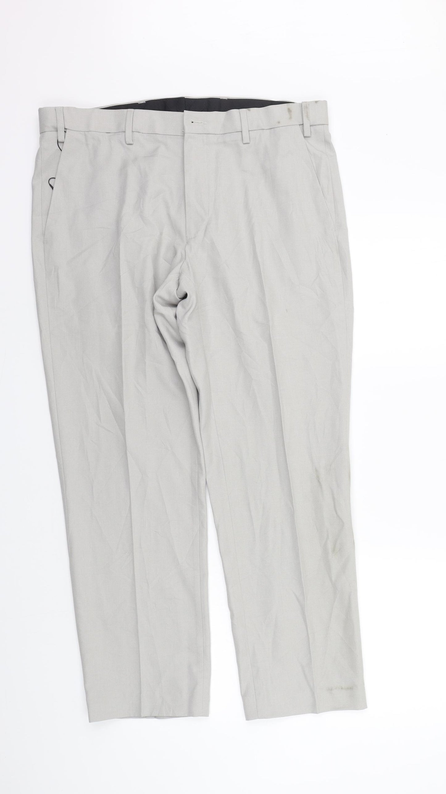 Marks and Spencer Mens Grey    Suit Trousers Size 36 L29 in - washable mark