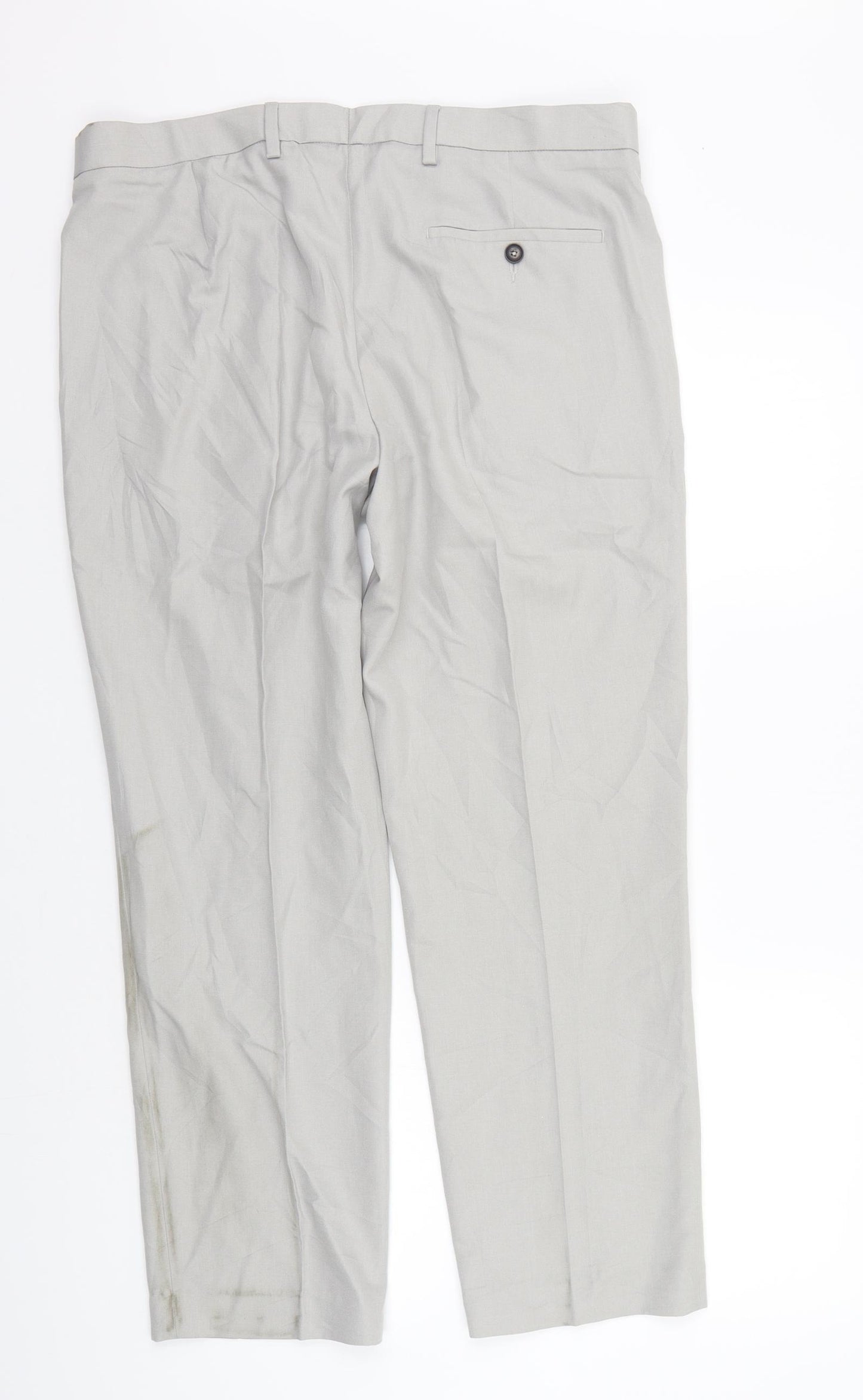Marks and Spencer Mens Grey    Suit Trousers Size 36 L29 in - washable mark