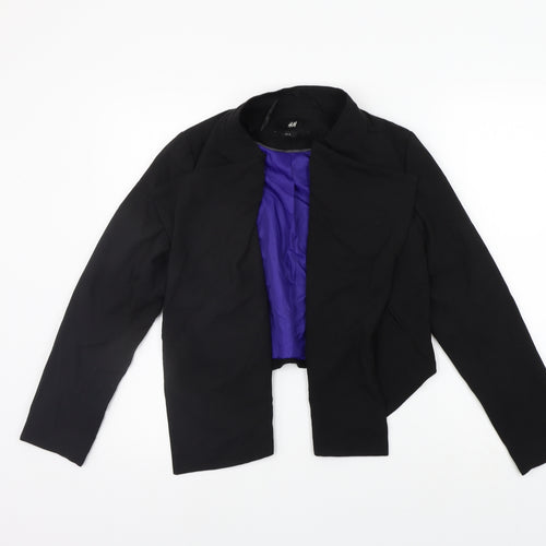 H&M Womens Black   Gilet Blazer Size 10
