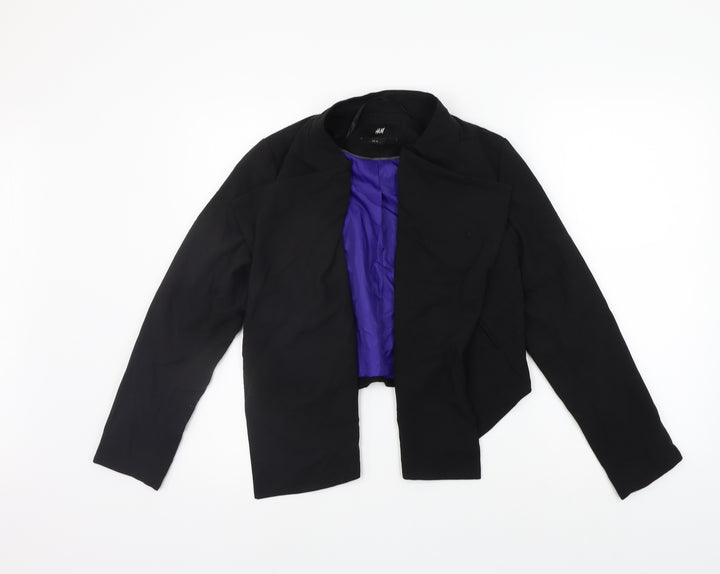 H&M Womens Black Gilet Blazer Size 10