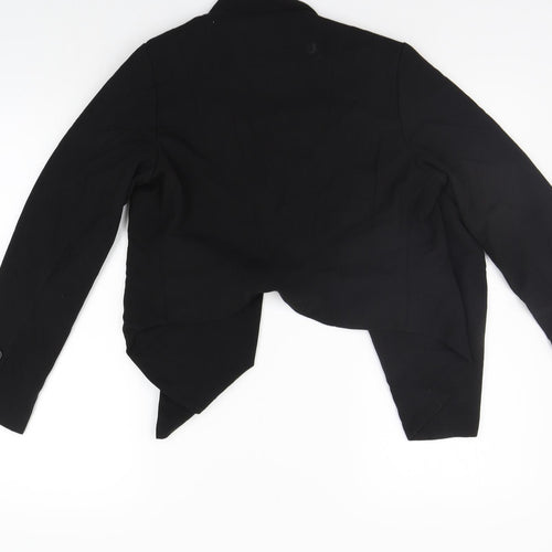 H&M Womens Black   Gilet Blazer Size 10