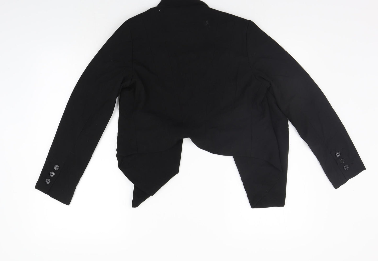 H&M Womens Black   Gilet Blazer Size 10