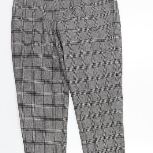 Baukjen Womens Grey Check  Trousers  Size 6 L26 in