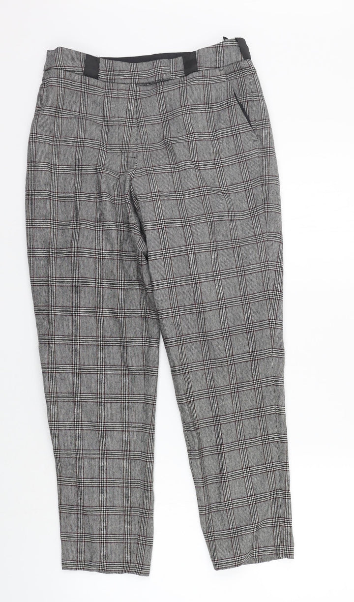 Baukjen Womens Grey Check  Trousers  Size 6 L26 in