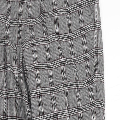 Baukjen Womens Grey Check  Trousers  Size 6 L26 in