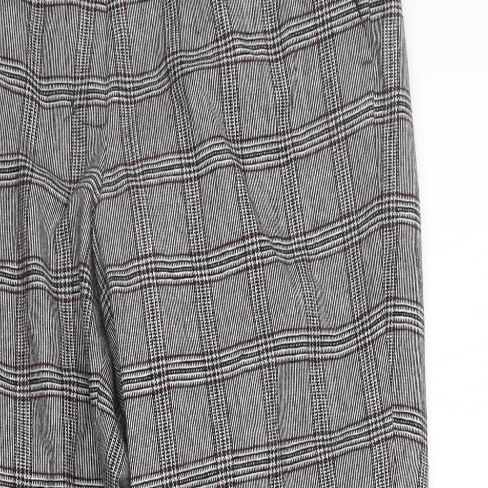Baukjen Womens Grey Check  Trousers  Size 6 L26 in