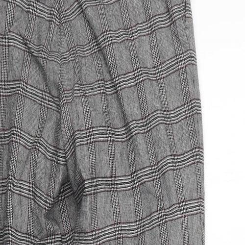 Baukjen Womens Grey Check  Trousers  Size 6 L26 in
